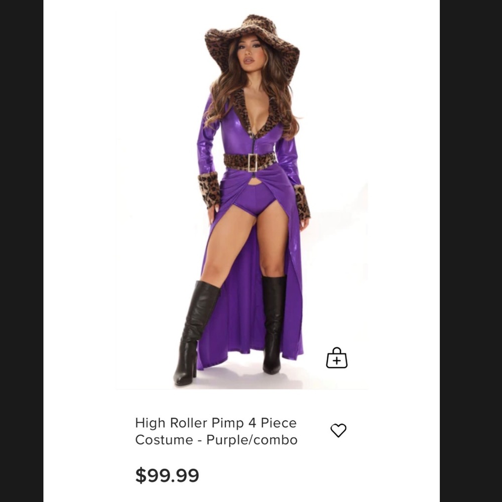Fashion nova pimp costume. Only worn once.
